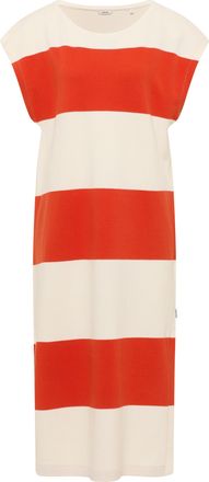 Mustang Maxikleid MUSTANG Damen Style Vivian, Damen, Gr. S, rot, Strick, 95% Baumwolle, 5% Elasthan, relaxed fit, Rundhals, Kleider Maxikleid