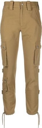 Isabel Marant Elodie cargo trousers - women - Cotton/Linen/Flax/Cotton - 34 - Brown