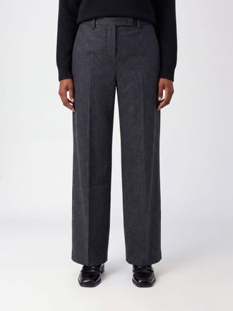 Khaite Pantaloni sartoriali a gamba larga in lana con pinces