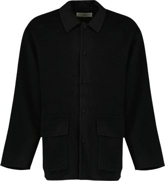 Officine G&eacute;n&eacute;rale Vasco Short Coat - Heren - Zomerjassen - Zwart - S - Wol - Jassen