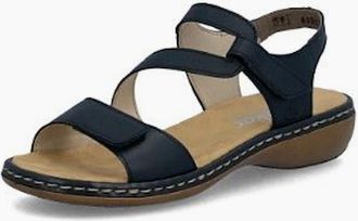 Rieker Womens Rieker Womens Sandals 659C7-16 in Navy - Black - Size: 7