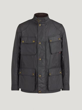 Belstaff Belstaff Chaqueta Fieldmaster para hombre Algodón encerado NEGRO 44