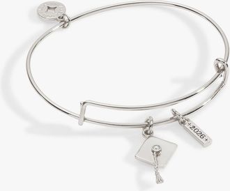 Alex and Ani Graduation 2026 Multi-Charm Bangle in Silver at Nordstrom