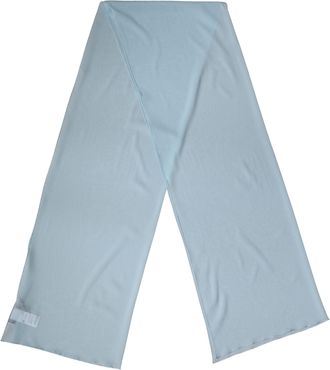 Dolce & Gabbana Light Blue Silk Neck Wrap Shawl Stole 200cm x 64cm Womens Scarf