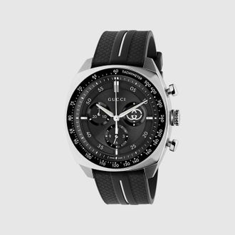 Gucci Interlocking Watch, 41mm, Black, Steel