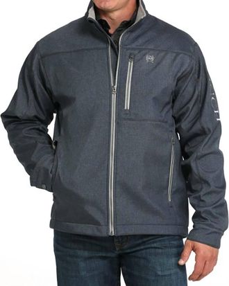 Cinch Mens Concealed Carry Herringbone Bonded Jacket In Navy