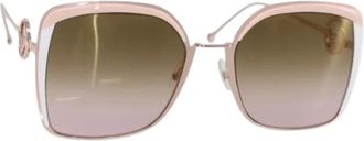 Fendi Pre-owned Accessories, female, Pink, Size: ONE SIZE Pre-owned Plastic Sunglasses