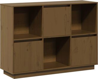 vidaXL Sideboard Honey Brown 110.5x35x80 cm Solid Wood Pine Vidaxl