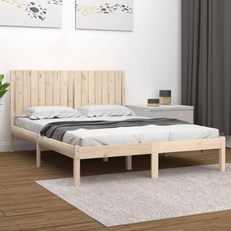 vidaXL Estructura De Cama Sin Colch&oacute;n Madera Maciza De Pino 160x200 Cm Vidaxl