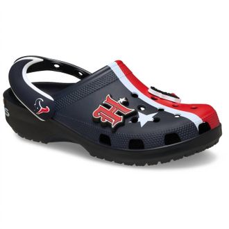 Crocs Mens Classic Houston Texans Clogs In Blue/ Red