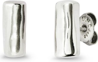 UNOde50 Sterling Silver-Plated Tube-Shaped Earrings at Nordstrom