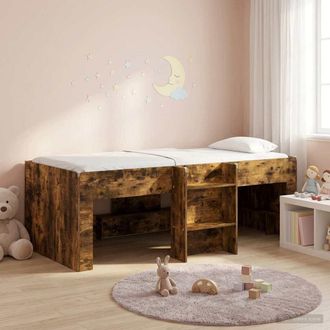 vidaXL Vidaxl Letto Alto Per Bambini Rovere Fumo 98.5 X 200 Cm