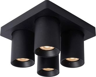 Lucide Lucide - nigel - Ceiling Spotlight - led Dim to warm - GU10 - 4x5W 2200K/3000K - Black