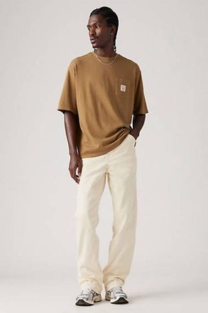 Levi's Pantalones 568 Loose Straight Carpenter - Hombre - 30X34 - Crema / Undyed Ecru Greige Twill