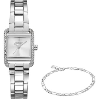 DKNY L 143 Bracelet Watch & Bracelet Set in Silver at Nordstrom