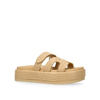 Steve Madden Womens Bigmissile 380 Sandals - Beige - Size UK 8