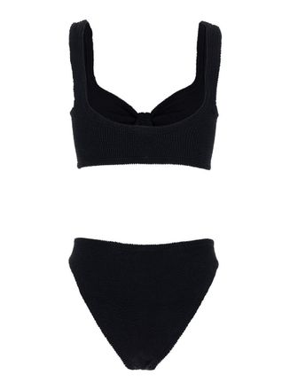 ビキニ HUNZA G Women Swimsuit 93741 BGINACON 92641 Black Gina Bikini - Black/White | One Size Swimwear | Hunza G