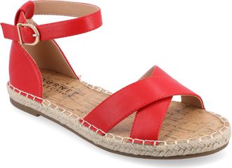Journee Collection Women & apos;s Lyddia Medium and Wide Width Espadrille Sandals