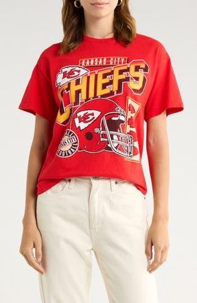 Junk Food Chiefs Checkdown Cotton Graphic T-Shirt in Red at Nordstrom Rack, Size X-Large