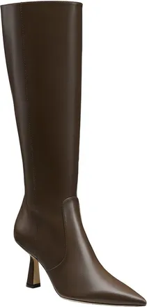 Stuart Weitzman Stuart Supersculpt Zip Leather Boot 75