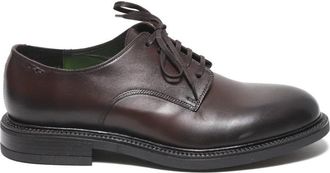 Alexander Hotto Derby In Soft Dark Brown Leather