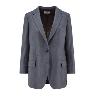 Saulina Milano Saulina - Antonia Blazer - Dames - Jassen - Blauw - Maat: XS Wol