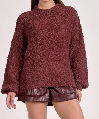 Elan Womens Swing Sweater In Red
