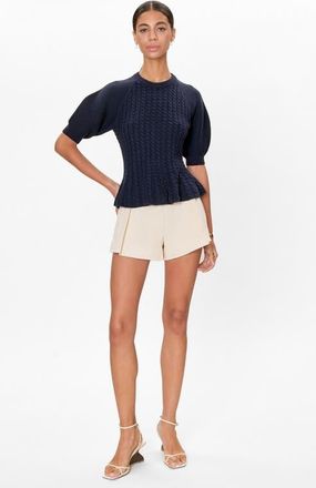 Rebecca Taylor Ella Knit Sweater in Navy at Nordstrom, Size Medium
