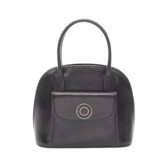 Celine Pre-owned Handbags, female, Black, Size: ONE SIZE Pre-owned Circle Logo Handbag