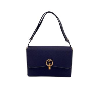 Gucci Pre-owned Womens Vintage Cloth Shoulder Bag - Blue Cotton - One Size