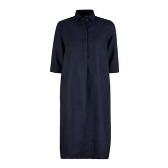 Stenstr&ouml;ms Popover Jurk - Dames - Shirt Kleedjes - Blauw - XS - Polyester - Kleedjes