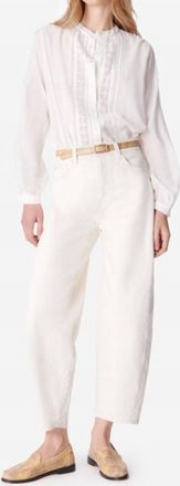 Vanessa Bruno Caleb Denim Jeans In Ecru