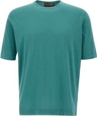 FILIPPO DE LAURENTIIS Truien & Vesten, Heren, Groen, L, Round-neck Truien