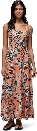 Prana Corrinne Maxi Dress Womens Dress Papaya Island Fever : LG (Womens 12-14), Elastane/Polyester