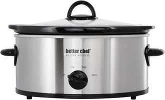 Better Chef 3 Quart Slow Cooker with Removable Stoneware Crock in Silver at Nordstrom