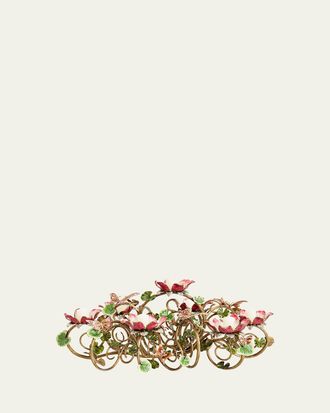 Jay Strongwater Floral & Butterfly Candelabra