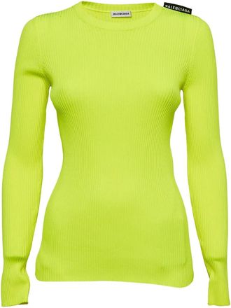 Balenciaga Maglione a coste - Verde