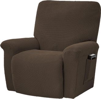 OEM Funda El&aacute;stica Para Sill&oacute;n Reclinable, Juego De 4 Fundas Suaves Para Sof&aacute;, Funda Gruesa Individual Para Sof&aacute;, Funda Jacquard Para Sill&oacute;n Reclinable Co