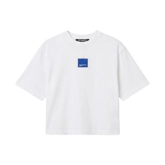 Karl Lagerfeld Dames, Tops, Wit, Maat: S Katoen