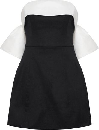 Rachel Gilbert Birdie mini dress - women - Polyester/Elastane/Nylon - 3 - Black