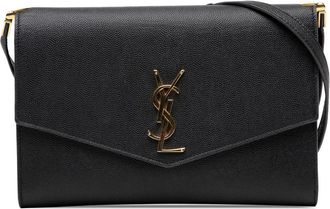 Saint Laurent Pre-owned Cross Body Bags, female, Black, Size: ONE SIZE Pre-owned Envelope Shoulder Bag
