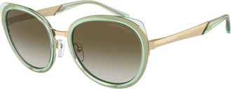 Emporio Armani EA2146 33638E Womens Sunglasses Green Size 53