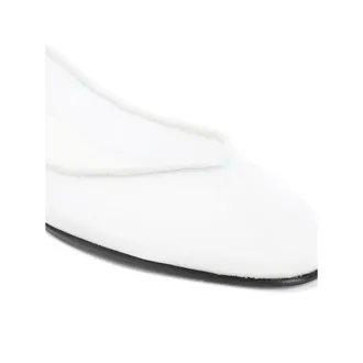 Jacquemus Calf Leather Ballerina Flat - White