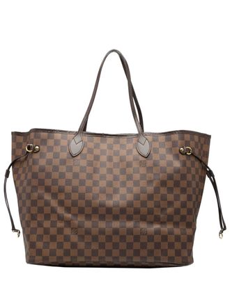 Louis Vuitton 2008 Damier Ebene Neverfull GM tote bag - Bruin