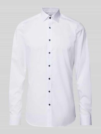 Olymp Level 5 Slim Fit Businesshemd mit extra langem Arm Modell NEW YORK in Weiss, Größe 44L