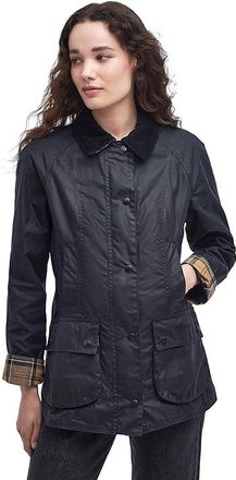 Barbour Barbour Beadnell Wax Jacket Womens Jacket Navy : 8, Cotton