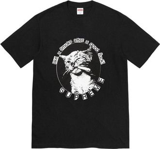 SUPREME Smoke T-Shirt Black White SUP-SS23-007