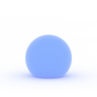 Monacis Lampada Sfera Luminosa Da Giardino Mod. Hoop &Oslash; 50 Cm Luce Blu Con Cavo