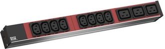 Bachmann 800.2332 Unidad De Distribuci&oacute;n De Energ&iacute;a (pdu) 11 Salidas Ac 1u Negro, Rojo