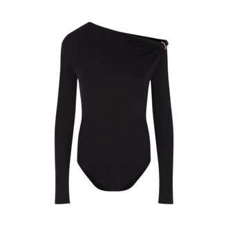 Versace Body, female, Black, Size: 2XS Stylish Top for Trendsetters